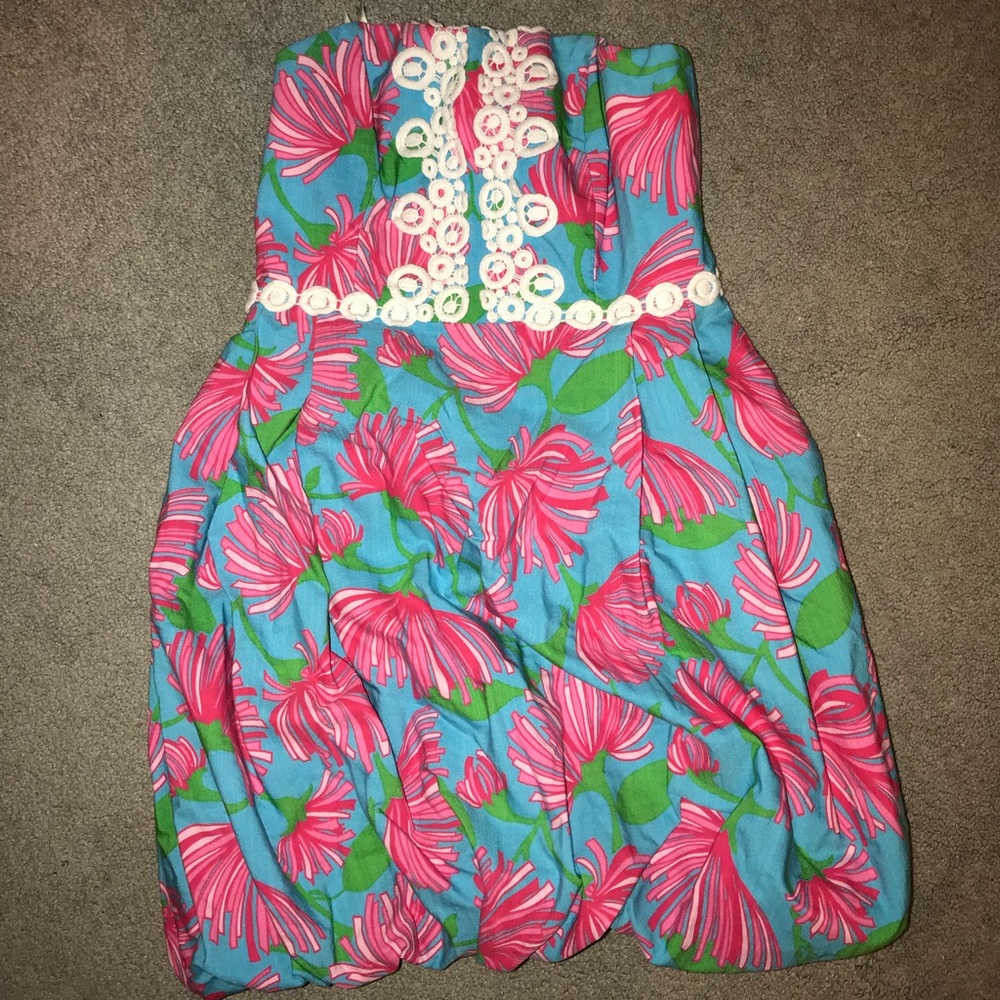 Lilly Pulitzer strapless dress